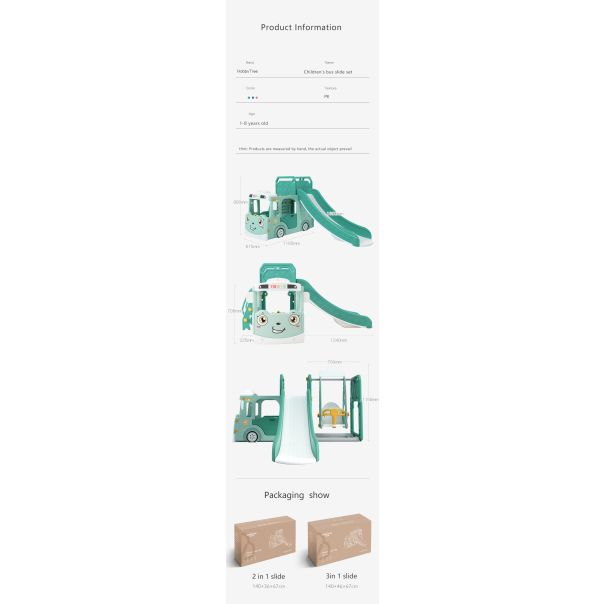 PREMIUM STIL Dečiji beli vozić sa toboganom, ljuljaškom i ostavom za igračke - 11854