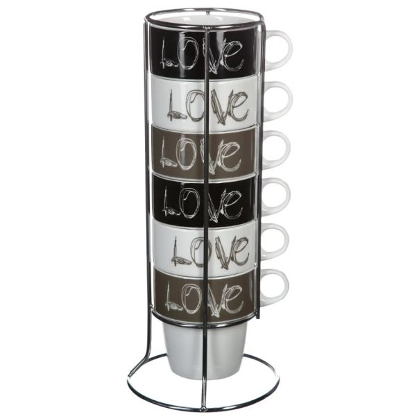 SECRET DE GOURMET Set šoljica na stalku 260ml 6/1 - 118677-1
