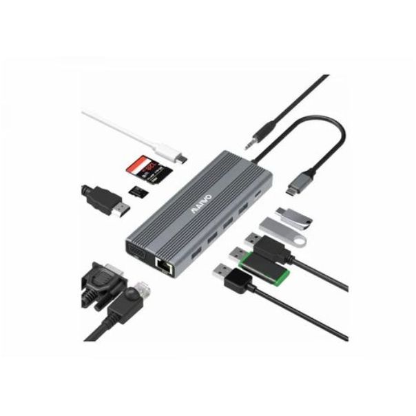 Adapter MAIWO 12in1 USB(C) port replikator KH12RHV - 56713