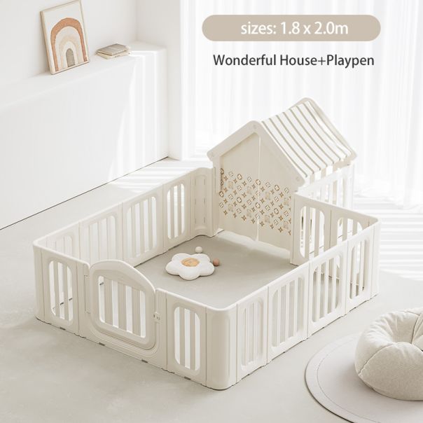 PREMIUM STIL Dečija ogradica sa kućicom Wonderful House - 11960-1-1