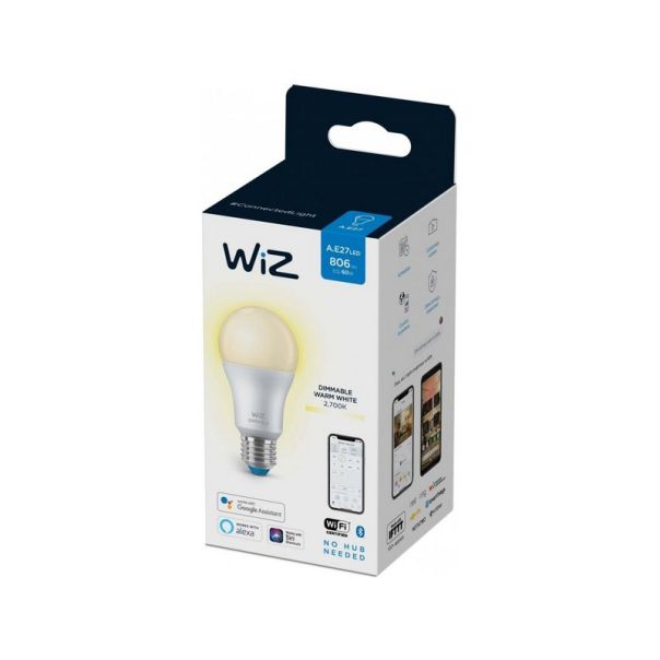 PHILIPS Wi-Fi BLE 8.5W (60W) A60 E27 927 DIM 1PF/6 - WIZ001