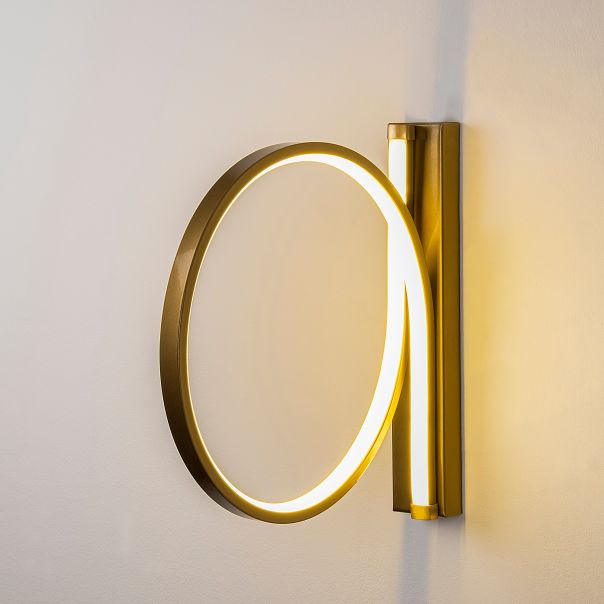 OPVIQ LED zidna lampa Halka 13305, zlatna - EP3007638