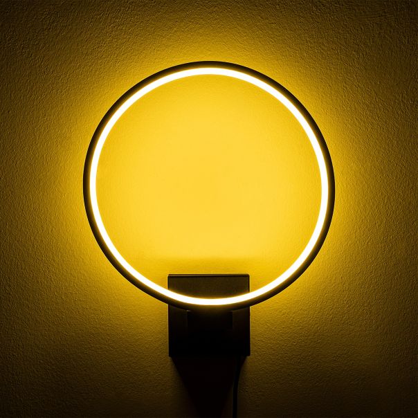 OPVIQ LED zidna lampa Halka 13309, crna - EP3007644
