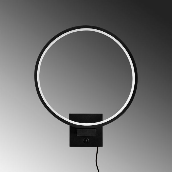 OPVIQ LED zidna lampa Halka 13309, crna - EP3007644