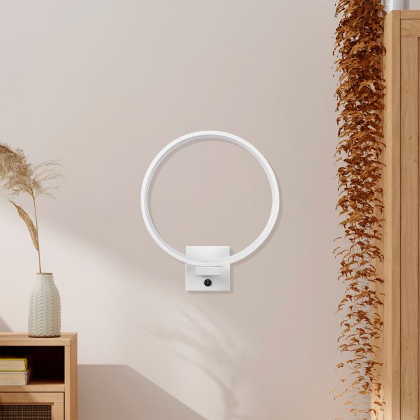 OPVIQ LED zidna lampa Halka 13310, bela - EP3007647