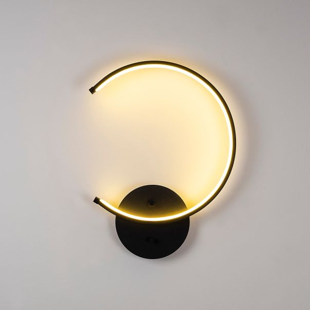 OPVIQ LED zidna lampa Moon 13328, crna - EP3007650