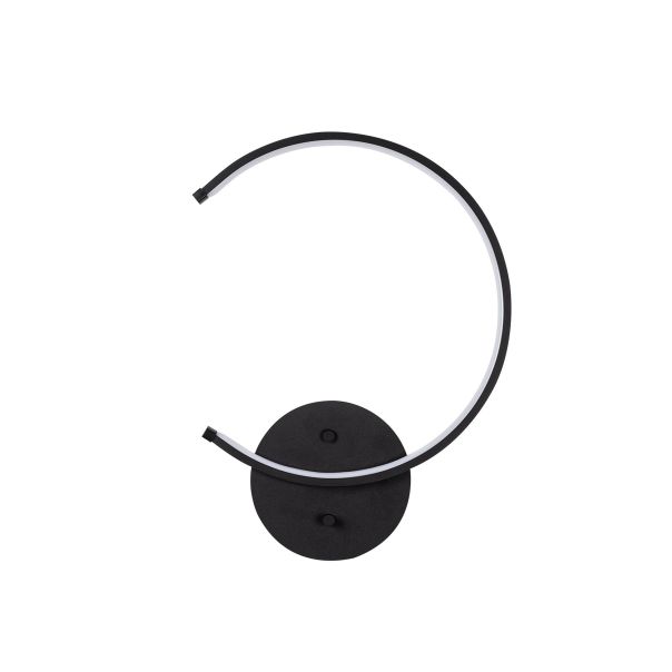 OPVIQ LED zidna lampa Moon 13328, crna - EP3007650