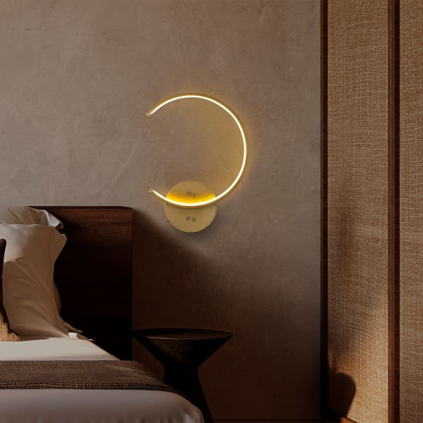 OPVIQ LED zidna lampa Moon 13329, zlatna - EP3007653