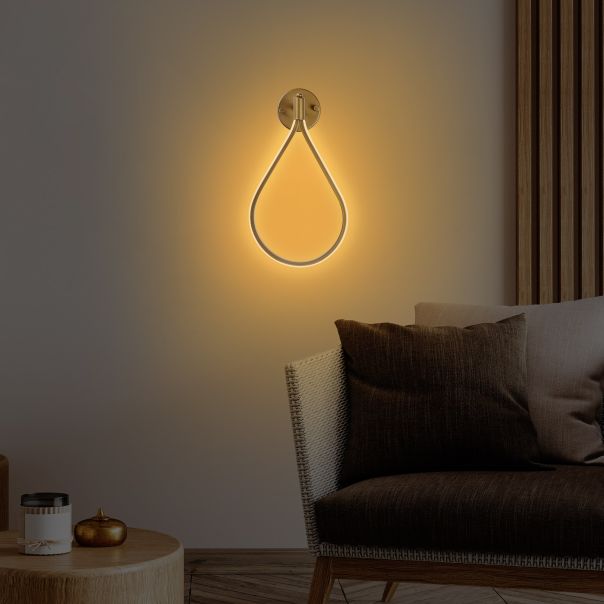 OPVIQ LED zidna lampa Damla 13534, zlatna - EP3007677