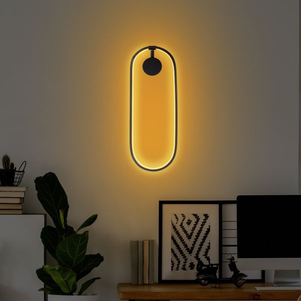 OPVIQ LED zidna lampa Can 13556, crna - EP3007680