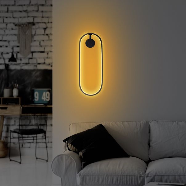 OPVIQ LED zidna lampa Can 13556, crna - EP3007680