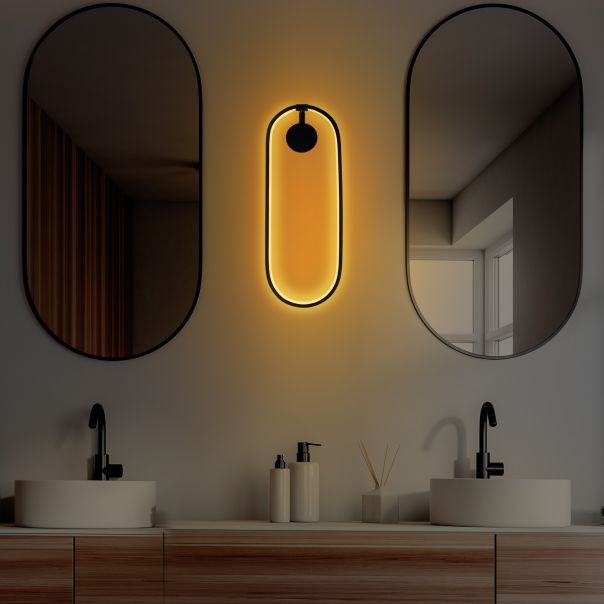 OPVIQ LED zidna lampa Can 13556, crna - EP3007680