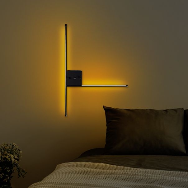 OPVIQ LED zidna lampa Sarf 13615, crna - EP3007695