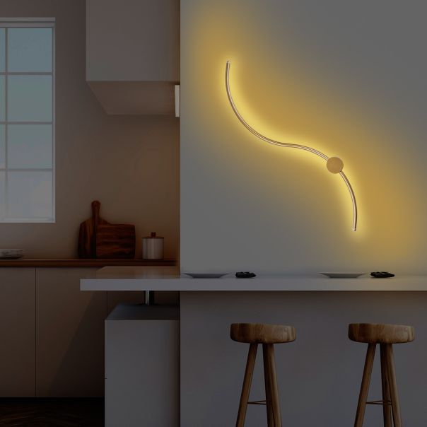 OPVIQ LED zidna lampa Uyan 13602, zlatna - EP3007707