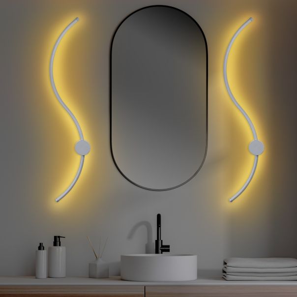 OPVIQ LED zidna lampa Uyan 13603, siva - EP3007710