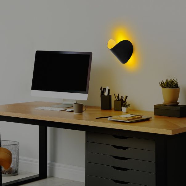OPVIQ Zidna lampa Heybe 13623, crna/zlatna - EP3007719
