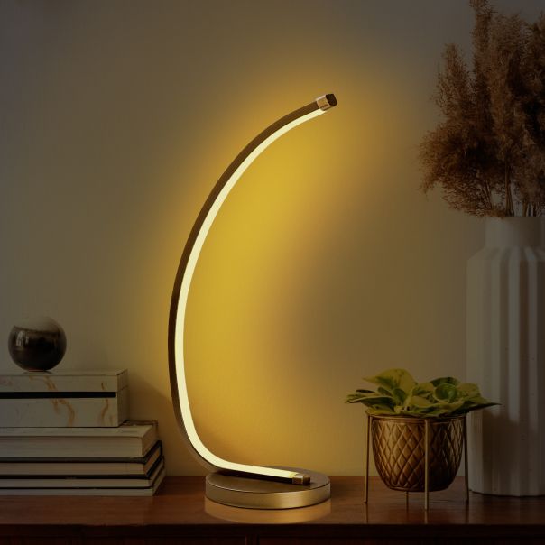 OPVIQ Stona LED lampa Bevel 13322, zlatna - EP3007815