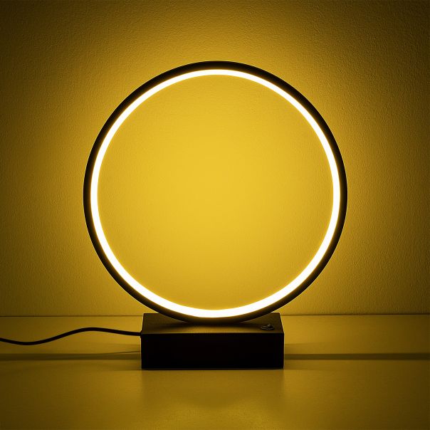 OPVIQ Okrugla LED stona lampa Halka 13307, crna - EP3007827