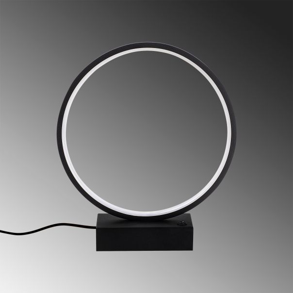 OPVIQ Okrugla LED stona lampa Halka 13307, crna - EP3007827