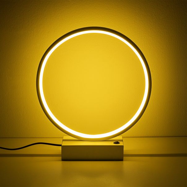 OPVIQ Okrugla LED stona lampa Halka 13308, bela - EP3007830