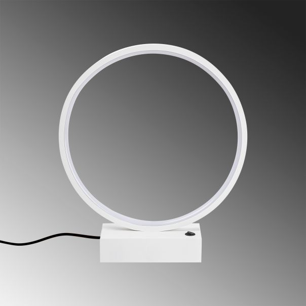 OPVIQ Okrugla LED stona lampa Halka 13308, bela - EP3007830