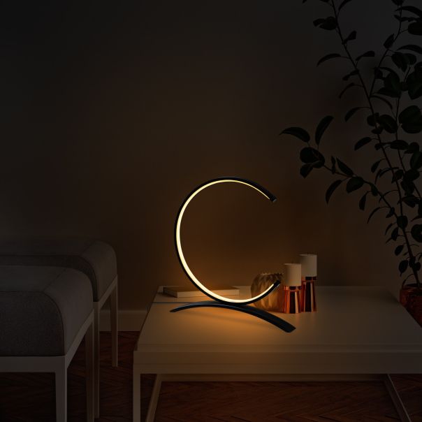 OPVIQ Stona LED lampa Moon 13330, crna - EP3007833