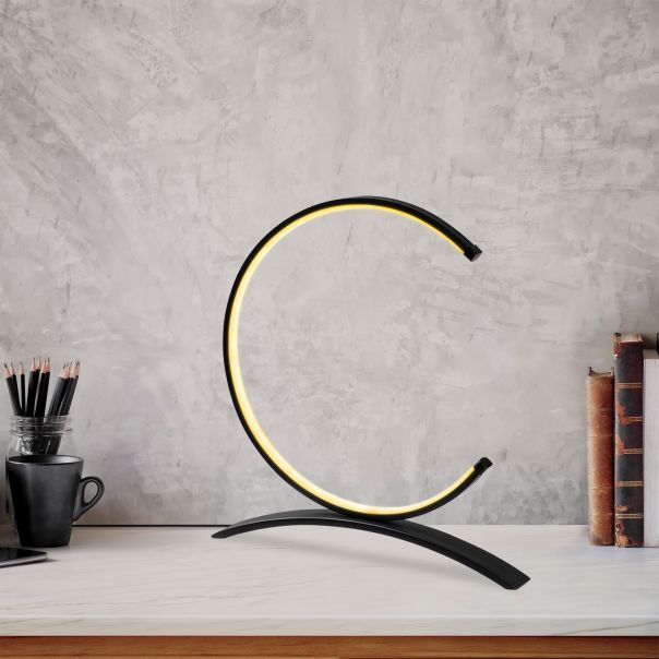 OPVIQ Stona LED lampa Moon 13330, crna - EP3007833