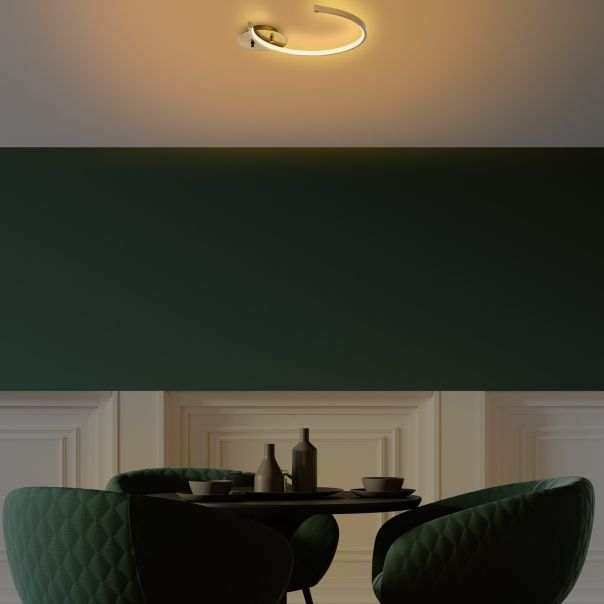 OPVIQ LED plafonjera Moon 13326, zlatna - EP3007884