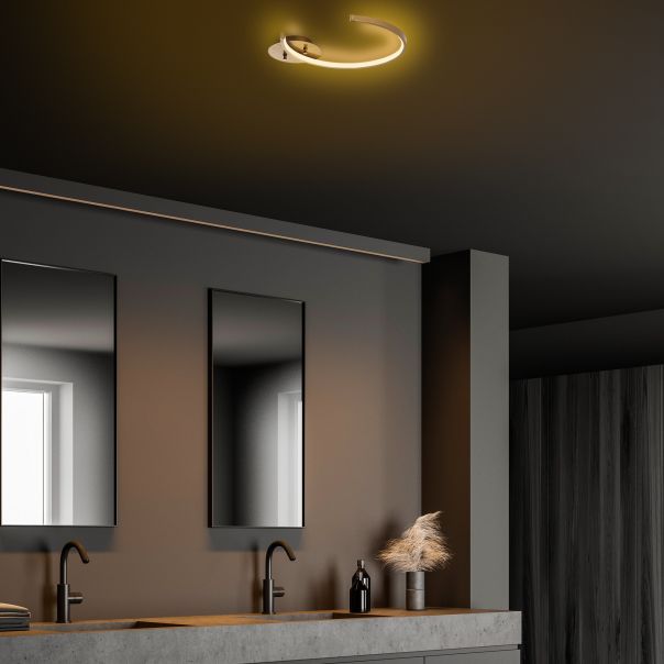 OPVIQ LED plafonjera Moon 13326, zlatna - EP3007884