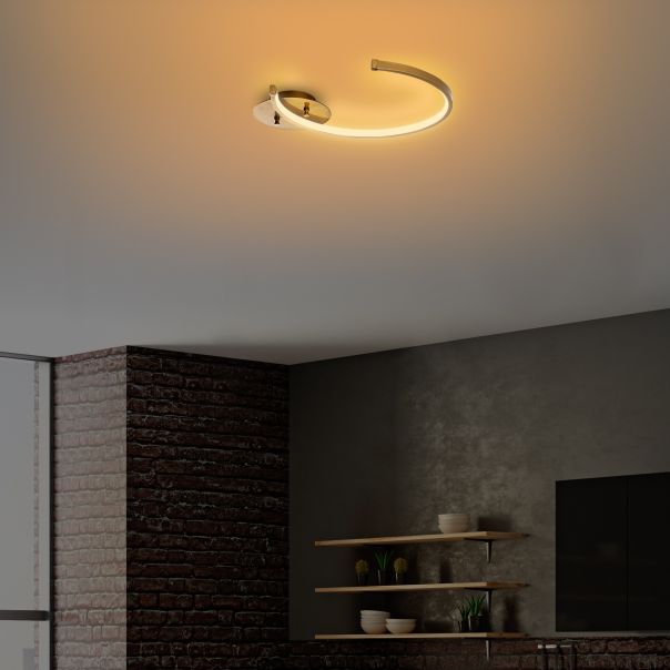 OPVIQ LED plafonjera Moon 13326, zlatna - EP3007884