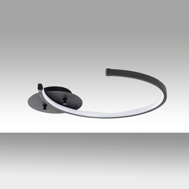 OPVIQ LED plafonjera Moon 13327, crna - EP3007887