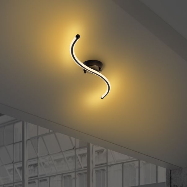OPVIQ LED plafonjera Yılan 13278, crna - EP3007893