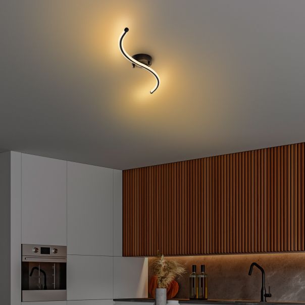 OPVIQ LED plafonjera Yılan 13278, crna - EP3007893