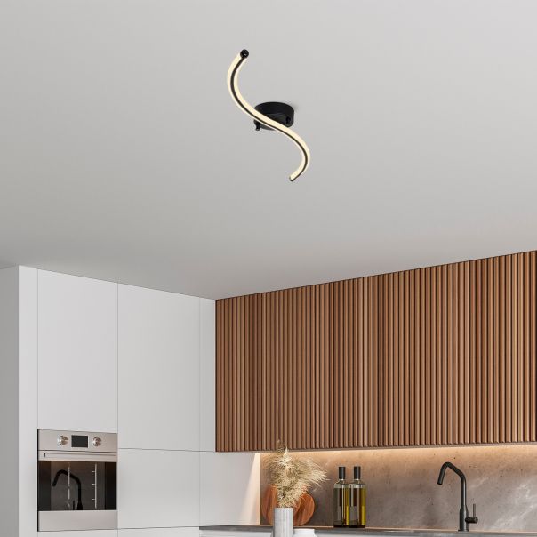 OPVIQ LED plafonjera Yılan 13278, crna - EP3007893