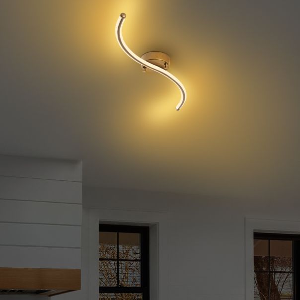 OPVIQ LED plafonjera Yılan 13279, zlatna - EP3007896