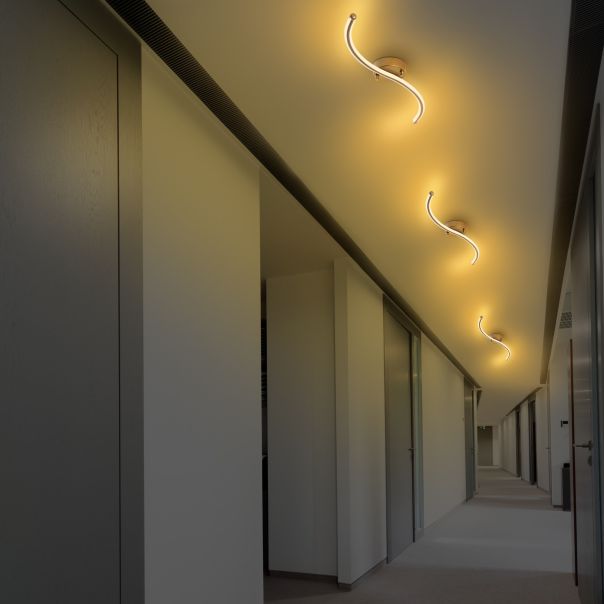 OPVIQ LED plafonjera Yılan 13279, zlatna - EP3007896