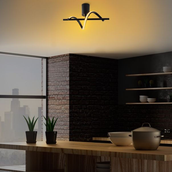 OPVIQ LED Plafonjera Lıkma 13514, crna - EP3007899