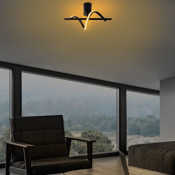 OPVIQ LED Plafonjera Lıkma 13514, crna - EP3007899