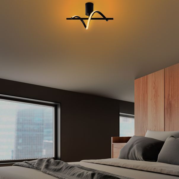 OPVIQ LED Plafonjera Lıkma 13514, crna - EP3007899
