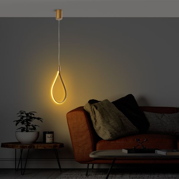 OPVIQ LED visilica Damla 13538, zlatna - EP3007920