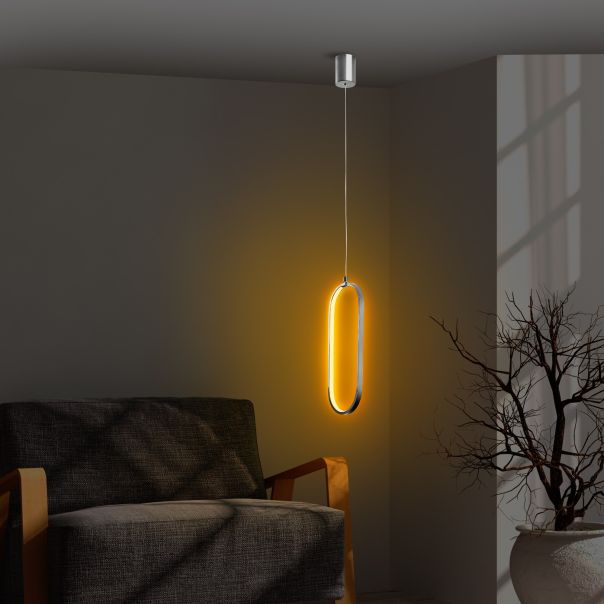 OPVIQ LED visilica Can 13563, srebrna - EP3007938
