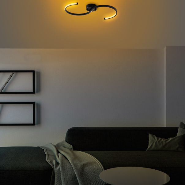 OPVIQ LED plafonjera Es 13583, crna - EP3007941