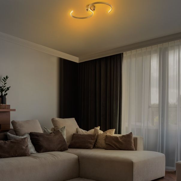 OPVIQ  LED plafonjera Es 13584, zlatna - EP3007944