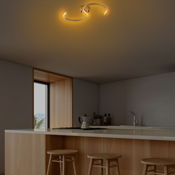OPVIQ  LED plafonjera Es 13584, zlatna - EP3007944