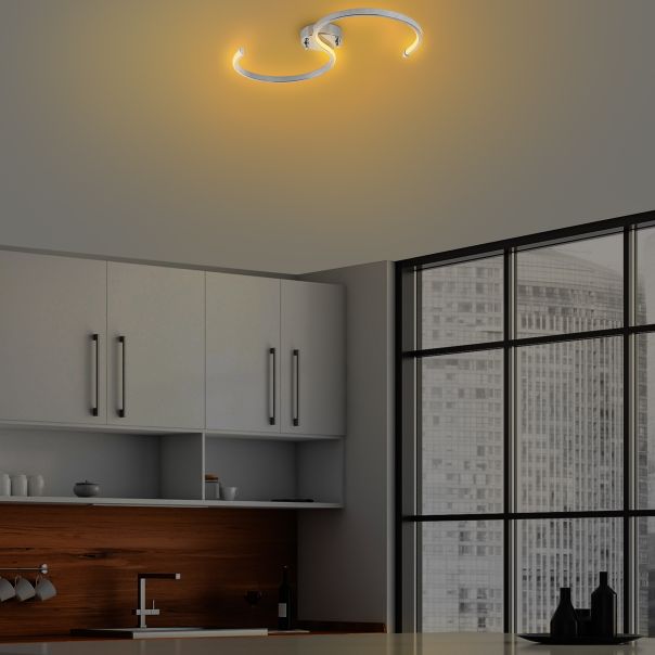 OPVIQ LED plafonjera Es 13586, srebrna - EP3007950