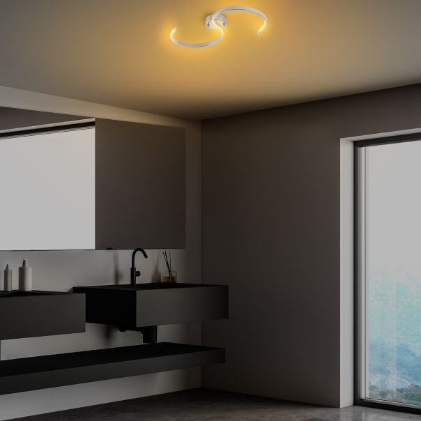 OPVIQ LED plafonjera Es 13586, srebrna - EP3007950