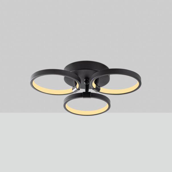 OPVIQ LED plafonjera Halka-13310, crna - EP3007965