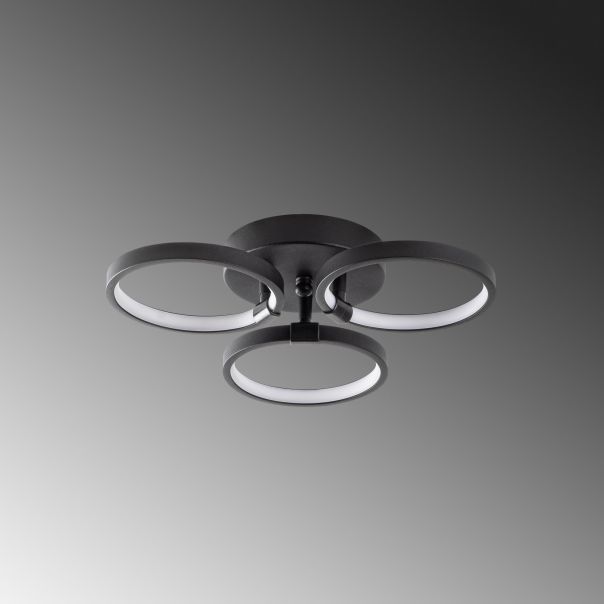 OPVIQ LED plafonjera Halka-13310, crna - EP3007965