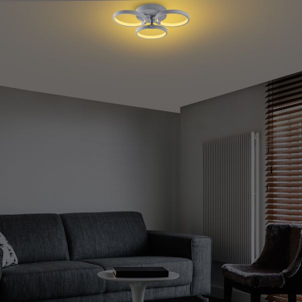 OPVIQ LED plafonjera Halka-13313, siva - EP3007974