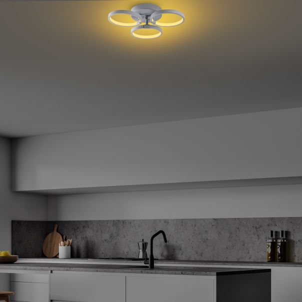 OPVIQ LED plafonjera Halka-13313, siva - EP3007974